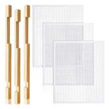 6 Pcs Plastic Queen Excluder for 10 Frame Hive Wood Beehive Entrance Reducer Set Plastic Queen Excluder Bee Frames