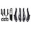 2 Set Car Accessories: 1 Set Car Window Lift  Armrest Panel & 1 Set Doors Panel Handle Pull Trim Cover 2