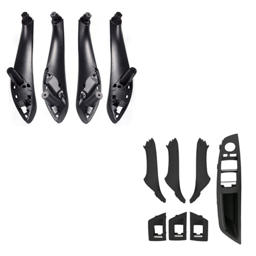 2 Set Car Accessories: 1 Set Car Window Lift  Armrest Panel & 1 Set Doors Panel Handle Pull Trim Cover 2