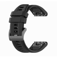 Correa de silicona de repuesto para reloj deportivo Garmin Fenix 6X Pro de 26 mm, color liso y resistente.