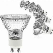 6 Pack GU10 Halogen Bulbs 50W 230V, 2 Pin Dimmable Warm White for Wax Warmer, Spot, Track Light, Candle Warmer_gmzs