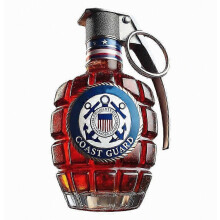 Klarer, transparenter Whisky-Dekanter aus Borosilikatglas in Granatenform
