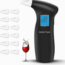 Tástálaí Alcóil, Méadar Alcóil Cruinn na bpóilíní, Tástálaí Alcóil Gairmiúil le 12 bhéalphíosa Scáileán LCD xyxcc_Tsld