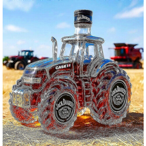 Whiskey Bottle Tractor Shape 10 Oz Novelty Creative Tractor Theme Empty Bottle_fusmg_gmzs