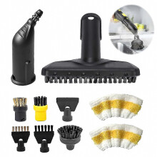 Kit di accessori da 10 pezzi per pulitori a vapore SC1, SC2, SC3, SC4, SC5 - Ugelli, spazzole e altro inclusi