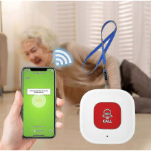 Wifi Caregiver Call Button For Elderly At Home With App Notification, Elderly Monitoring, Caregiver Pager, Life Alert Systems For Senio