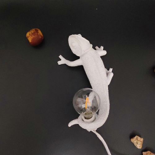 Ιταλία Lizard Ρητίνη Απλίκα Επιτραπέζια Λάμπα Υπνοδωμάτιο Σαλόνι Μοντέρν 1