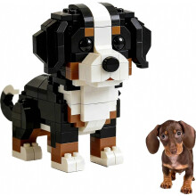 Set di mattoncini a forma di bassotto per San Valentino 2026, simpatico giocattolo da costruire in 3D con blocchi a forma di cane, rega