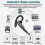 Ασύρματα ακουστικά Bluetooth 5.1 για Trucker με διπλό μικρόφωνο και ακύρωση θορύβου 5