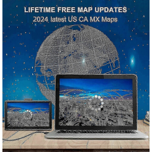 GPS αυτοκινήτου 2025 - 7 ιντσών, δωρεάν ενημερώσεις χαρτών εφ' όρου ζωής, κάμερες 2