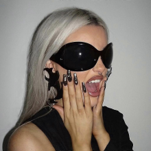 Gafas de sol punk, gafas de sol UV400, gafas de sol alienígenas, gafas de sol Y2K para mujer