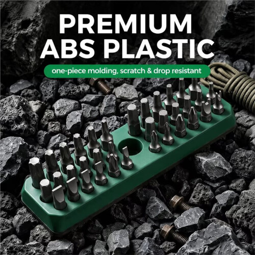 36 Holes Magnetic Screwdriver Holder for Tool Hex 1/4inch Storage Organizer Toolboxes Wheels Stack Drill Bit Box Wheeled 1