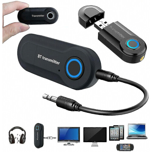 Bluetooth Transmitter,bluetooth 5.0 Transmitter Wireless Portable Audio Adapter For Tv,pc,home Stereo System 2