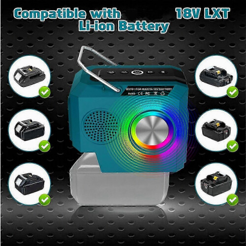 Για ασύρματο ηχείο Bluetooth με μπαταρία Makita 18-20v 2