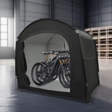 Abri de stockage pour vélos, tente portable imperméable et pliable, 220x150x185cm, tissu Oxford 210D noir