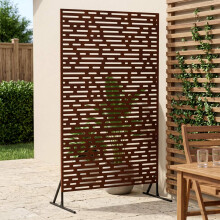 vidaXL Sichtschutz 100 x 50 x 180 cm Wetterfeststahl Rostoptik