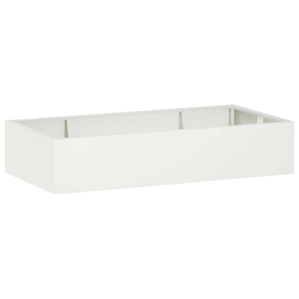 Vidaxl Weiß Stützmauer 6 Stk. 200 X 100 X 40 Cm Stahl - Image 3