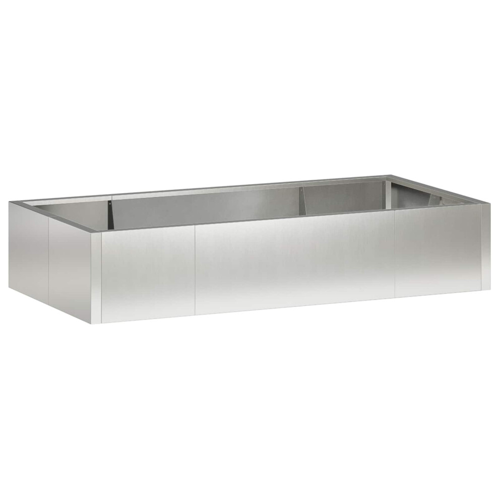 Vidaxl Grau Stützmauer 6 Stk. 200 X 100 X 40 Cm Edelstahl Silber - Image 3