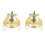 4 Stück automatische Kerzenlöscher Gold 8