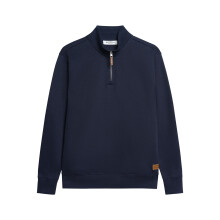 (M, Dark Navy) Ben Sherman Mens Track Top Half-Zip Sweater