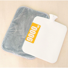 Extra Large 9000 ml Hot Water Bottle with Grey Soft Flannel Cover, Reusable Rubber Heat Bottle for Home Comfort and Winter Warmth