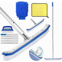 Set di spazzole per piscina, spazzola per la pulizia della piscina 45 cm, spazzola per la pulizia della piscina, spazzola per la pulizia della piscin