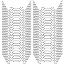 Kasklemmen, 100 stuks, voor dubbelwandige polycarbonaatpanelen, roestvrij staal. Vervangingsonderdelen voor kassen.