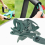 100 Pack Plastic Replacement Blades for Grass Trimmer, Durable Cutting Inserts for Lawn Trimmers, Compatible with Bosch Durablade Art 23 1 2