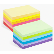 12er-Pack Haftnotizen, 12 Notizblöcke mit je 100 Blatt, 12 Farben, bunte Klebezettel und Haftnotizzettel, 76 x 127 mm