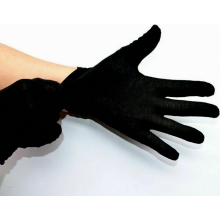 12 Paar Schwarze Baumwollhandschuhe Weich und Groß für Reinigung und Trockene Empfindliche Hände
