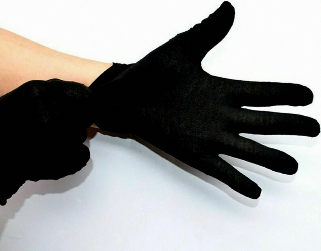 12 paires de gants noirs en coton doux, grande taille, pour nettoyage à ...