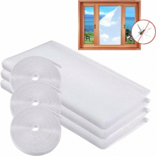 Sieťka proti hmyzu okenná, moskytiéra okenná, 3 kusy 150x200 cm ochrana proti hmyzu okenná moskytiéra, okenná
