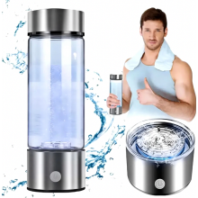 Wasserstoff-Wassergenerator 420 ml Wasserflasche mit PEM-Technologie, wasserstoffreich, USB-aufladbar, wiederverwendbar, kompakt für den Alltag
