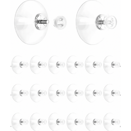 Ventosas, ventosas para ventanas, 41 mm con tuerca moleteada, 20 unidades 1