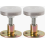 2 Pcs Adjustable Threaded Anti-Shake Bed Frame Stabilizer Bracket, Telescopic Wall Support Tool, Size L 1
