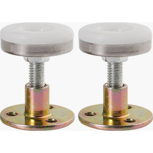 2 Pcs Adjustable Threaded Anti-Shake Bed Frame Stabilizer Bracket, Telescopic Wall Support Tool, Size L