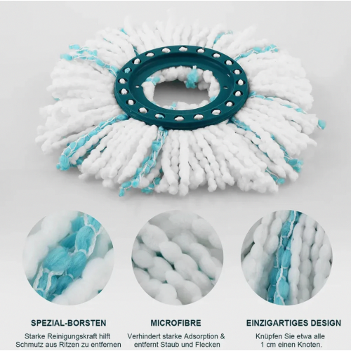 Σετ 4 ανταλλακτικών κεφαλών για CLEAN TWIST Disc Mop micro duo, κατάλληλο γ 1
