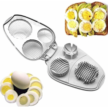 3-in-1 Eier- und Pilzschneider für saubere, präzise Schnitte, praktischer Küchenhelfer für Eier und Pilze