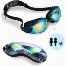 Uimalasit, vuotamattomat, huurtumattomat, UV-suojaavat, triathlon-uimalasit nenäklipsuilla
