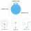 Αδιάβροχο και φορητό μίνι Bluetooth GPS tracker 4 τεμαχίων για αποσκευές 2