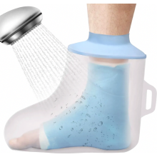 Waterproof Foot Cast Cover for Shower, Reusable Foot Protector for Showering, Wound Care Accessory