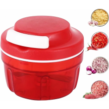 Hachoir manuel 300 ml pour légumes et oignons, mélangeur de viande à cordon, accessoire de cuisine pour la maison, rouge