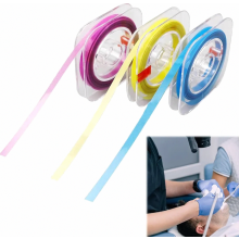 3 Rollen Zahn-Schleifpapier, Polierstreifen für Zahnzwischenräume, zum Polieren und Entfernen von Zahnstein, Zahnband 4 mm x 6 m, Lila, Gelb, Blau