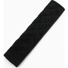 Gurtpolster Auto, 4er-Set, Schulterpolster für Sicherheitsgurt, weich gepolstert für Kinder und Erwachsene, Schwarz, 6,5 x 26,5 cm