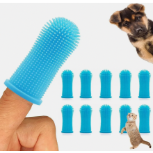Kit de cepillo de dientes para perros de 10 piezas, cepillo de dientes de dedo para perros de 360 para gatos, kit de cepillo de dientes de silicona p