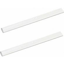 White Silicone Replacement Rubber Blade for Shower Squeegee, 25 cm, 2 Pieces, Durable Flexible Bathroom Cleaning Spare Parts