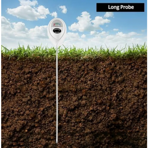 2 Piece Soil Moisture Meter with 40 cm Long Probe for Deep Use, Instant Read Dial Display, No Batteries Required