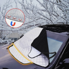 Autoscheibenabdeckung für die Frontscheibe, Frostschutz und Eisschutz, Winterabdeckung für das Auto, robust und wetterfest