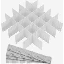 Lade-organizer, 4-delige ladeverdelerset, verstelbaar, uitbreidbaar, 7 cm hoog (46 cm * 7 cm)