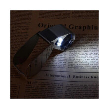 40x Magnification Foldable Metal Jeweller's Loupe, Portable Pocket Magnifier for Gems and Details